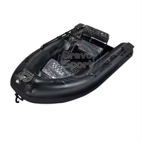 Petit bateau pneumatique semi-rigide de 10 pieds (300 cm) en Hypalon/PVC, coque double en aluminium
