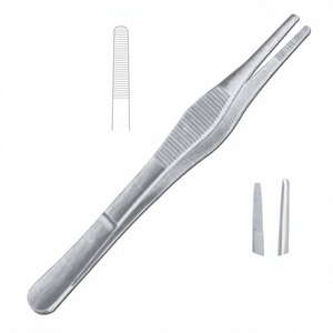 Pinces à pansements chirurgicales en acier inoxydable, instrument manuel de chirurgie générale, classe II, certifié CE, modèle F5-036, ISO 2015 - Product Image 2