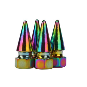Tapas de válvula de aleación de aluminio coloridas, metal iridiscente para coches, motocicletas, reparación de neumáticos de bicicleta - Product Image 2
