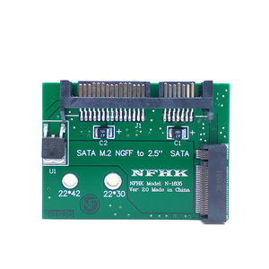 การ์ดแปลง M.2 NGFF SSD ฮาร์ดดิสก์แบบโซลิดสเตทเป็น SATA Sata3 ขนาด 2.5 นิ้วแบบครึ่งสูง - Product Image 4