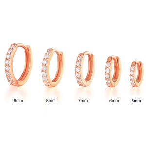 CAOSHI <span class=keywords><strong>Orecchini</strong></span> da Sposa Placcati in 3 Colori, 5 Misure, per Donna e Uomo, Piccoli <span class=keywords><strong>Orecchini</strong></span> a Cerchio, <span class=keywords><strong>Anello</strong></span> da Naso Piccolo, <span class=keywords><strong>Orecchini</strong></span> a Lobo per Ragazza, Pendente a Cerchio - Product Image 4