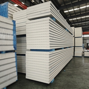 แผ่นผนังฉนวนโพลียูรีเทน PIR <span class=keywords><strong>PU</strong></span> สำหรับห้องเย็น โกดังเก็บความเย็น แผ่น<span class=keywords><strong>หลังคา</strong></span>เหล็กเคลือบสี/แผ่นผนังเหล็กเคลือบสี - Product Image 1