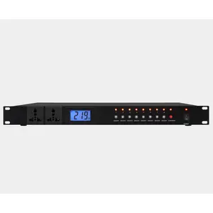 Professional 8 way power management for outdoor pa sound system power sequencer