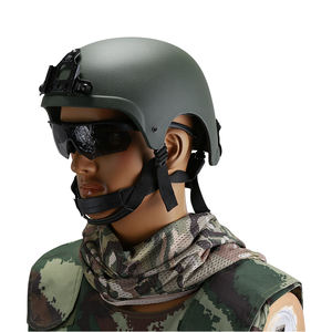 米海軍SEALs <span class=keywords><strong>IBH</strong></span>ライトヘルメット アウトドアスポーツファン用フィールドヘルメット 標準トラックレスグリーン ABS素材製 - Product Image 1