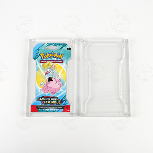 Estuche Transparente de Acrílico para Tarjetas Pokémon, Funda Protectora Rígida de PVC de 6 Pulgadas para Almacenamiento de Paquetes de Sobres - Product Image 2