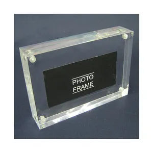 4R Acrylic Magnet Photo Frame Block Clear Magnet Frame 4 x 6 Clear Block Frames in Vertical and Horizontal design