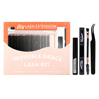 Kit d'extensions de cils en grappe, auto-adhésifs, 12mm 20mm, cils en grappe volumineux, vente en gros