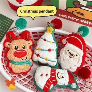 Wholesale Cute <b>Cartoon</b> Christmas Plush Doll Keychain Versatile <b>Backpack</b> Pendant Gift Decor New 2025 Collection - Product Image 4