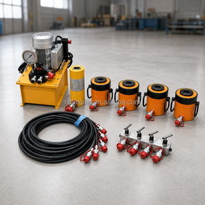 Vérin hydraulique à piston creux, à simple effet, avec trou central, pompe à huile manuelle portable, personnalisable en usine - Product Image 2