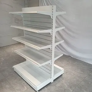 Scaffali di esposizione moderni del ferro del supermercato scaffale al dettaglio della drogheria scaffali del supermercato strumenti Hardware espositore Gondola Rack