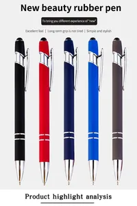 Bolígrafo 2 en 1 con Punta de Goma y Grabado Láser de Versículo Bíblico, Bolígrafo Retráctil con Escrituras Religiosas en 10 Colores - Product Image 2