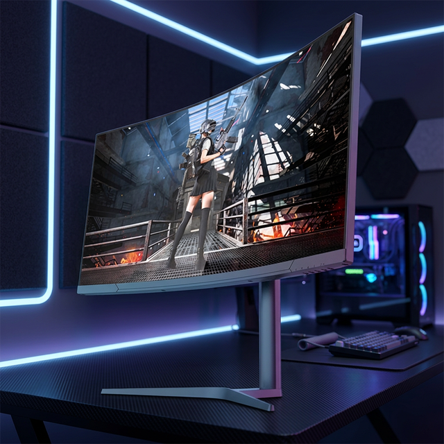 OEM 4K 180Hz 34-inch Computer Monitors Display LED Factory 1500r Super Ultrawide Curved Screen PC Gaming Monitor