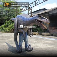 Costume de dinosaure Velociraptor FDC010 My Dino pour extérieur, avec pattes visibles, pour la marche, en vente