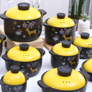 Olla de cerámica para la salud del hogar, cacerola resistente a altas temperaturas - Product Image 3