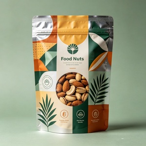 Sacs d'emballage pour noix et graines, pochettes refermables à fermeture éclair en aluminium, pour l'emballage alimentaire de noix de cajou et d'amandes - Product Image 1