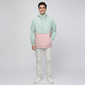 Latest Design Top Trending <b>Men's</b> High Street Style Full-Zip Autumn Windproof Canvas Vintage Windbreaker <b>Jacket</b> Custom Logo - Product Image 1