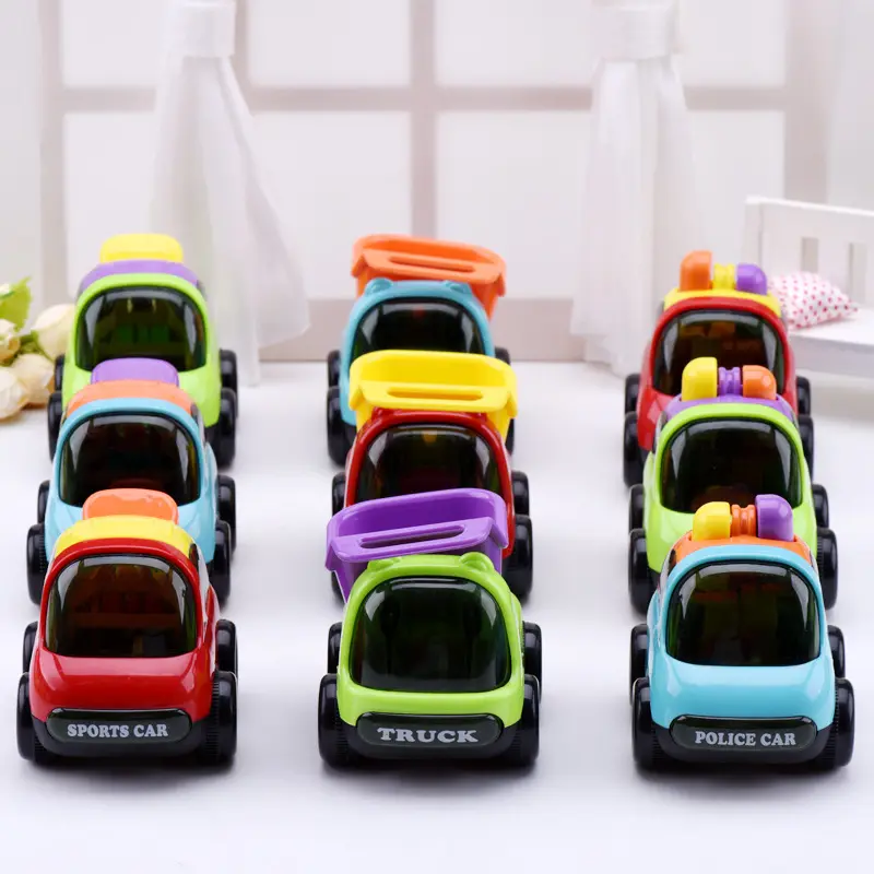 New model cute police fall resistant inertia truck vehicle for kids car toys small