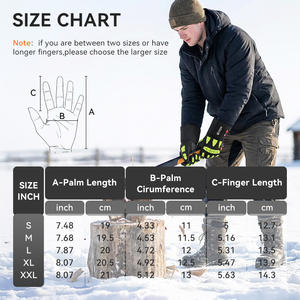 قفازات عمل مدفأة تعمل بالبطارية مع حماية حرارية متينة للبيئات الباردة في المستودعات والصناعة في فصل الشتاء - Product Image 5