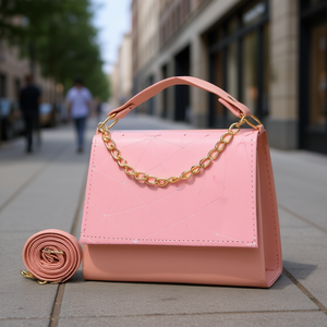 Bolso Bandolera Fana Spectacular Eliana para Mujer, Correa Única, Cierre de Cremallera, Forro de PU Impermeable, Patrón de Letras con Cadena - Product Image 2