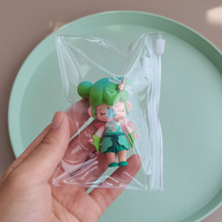 Transparent PVC fermeture éclair auto-scellante sac de rangement anti-poussière Pop Mart Figurine emballage pour boîtes aveugles sac en plastique