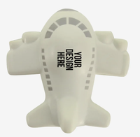 Jouet anti-stress en forme d'avion personnalisé pour cadeau promotionnel, logo d'entreprise imprimé, petit avion moelleux, jouets sensoriels