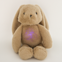 Dispositif d'aide au sommeil et de relaxation à bruit blanc avec lumière, activé par le pleurage, pour bébés, cadeaux animaux en peluche, jouets ours