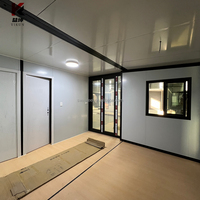 Maison conteneur de luxe extensible de 40 pieds à 3 chambres à prix abordable avec cuisine, design moderne, option bureau