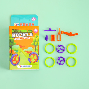 Assembled Bicycle Simulation Model <b>Plastic</b> Kids Balance Bike Toy 3+ Years DIY Educational Building <b>Blocks</b> - Product Image 4