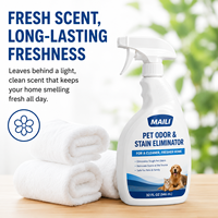 Nettoyant enzymatique puissant pour taches d'urine, de nourriture et de vomissements sur tapis pour chiens et chats, éliminateur d'odeurs et de taches pour animaux de compagnie, spray
