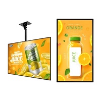 Pantalla Digital LCD de 32-55 Pulgadas 4K para Montaje en Pared Interior, Táctil Capacitiva, Gráficos Animados, CMS Integrado para Tiendas Minoristas