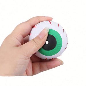 High Quality Custom PU Foam <b>Eyeball</b> Stress <b>Ball</b> Big Eye Shaped Squeeze <b>Ball</b> for Education Industries - Product Image 1