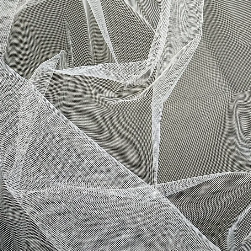 Tulle net fabric nylon bleached 100% nylon tulle fabric for wedding party decoration girl skirt