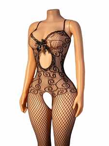 Lencería Sexy de Nailon, Bodysuits de Malla, Encantadores y Hermosos, Talla Grande Europea, Estilo Seductor de Una Pieza - Product Image 5