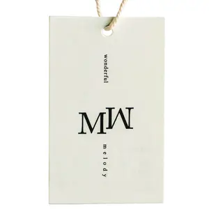 fashion free sample new design embossed hang tag brand name tags custom paper for clothing