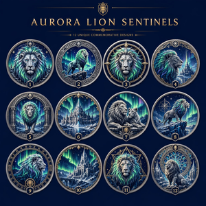 Moneda Conmemorativa 3D Personalizada de Alto Relieve, Moneda de Desafío con Acabado Antiguo de Aurora Lion Sentinels, Regalo de Recuerdo, Venta al por Mayor de Fábrica - Product Image 6