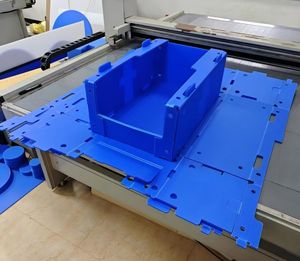 Có thể gập lại PP sóng rỗng nhựa lưu trữ hộp kho nhựa Stackable chọn thùng cho quần áo giày lưu trữ hộp - Product Image 3