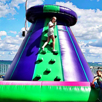 Offre Spéciale PVC et Bâche Gonflable Escalade Colline En Plein Air Commercial Parc D'attractions Sport Jeu avec Souffleur Imprimé Logo