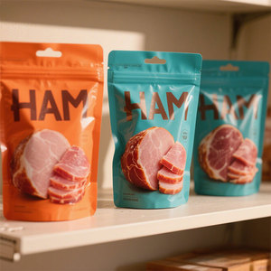 Sac en plastique debout avec impression personnalisée en matériau <span class=keywords><strong>de</strong></span> qualité alimentaire Pieds <span class=keywords><strong>de</strong></span> poulet à salade Sac <span class=keywords><strong>de</strong></span> <span class=keywords><strong>jambon</strong></span> aux pépites <span class=keywords><strong>de</strong></span> chocolat et noix <span class=keywords><strong>de</strong></span> coco - Product Image 6