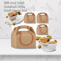 Boîte cadeau personnalisée en papier kraft, impression offset, pour pâtisserie, collation familiale, fête, anniversaire