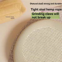 Grande planche à gratter pour chat de qualité supérieure Combo lit en sisal durable et fournitures pour animaux de compagnie de style moderne non pelucheux et résistant aux rayures