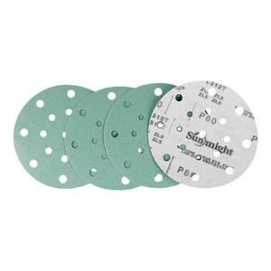 Papel de lija verde Sunmight L312T de 6 pulgadas y 17 agujeros para pulido automático al por mayor - Product Image 1