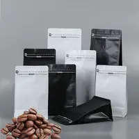 コーヒーティーバッグジッパー食品グレード環境にやさしい包装8面シールホイルバルブ防水リサイクル可能
