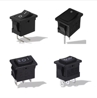 Vente directe usine – Interrupteur à bascule DPDT en forme de bateau 10x15, marche/arrêt, 16A 250VAC, protection IP22 pour voitures et usage industriel