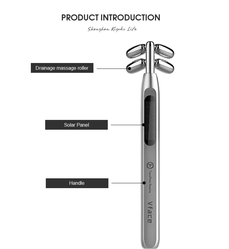 Nuovo 2023 vendita calda EMS Microcurrent dispositivo di tonificazione del viso funzione di cura Roller Lift massaggio dispositivo facciale sottile