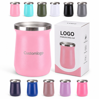 Venta al por mayor: Vaso térmico de metal de acero inoxidable 304 de doble pared con aislamiento al vacío de 8 oz para mate paraguayo, ideal para té caliente.