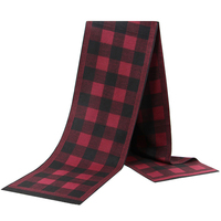 Design de luxe Doux Chaud Pashmina Cou Foulards Noir Bleu Marine Plaid Hommes Écharpe Personnalisé Châles Wrap Cachemire Écharpe D'hiver pour Hommes