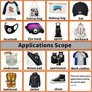 לוגו מותאם אישית חולצת טריקו מדבקה פלסטיזול dtf מוכן לחץ חום העברת הדפסה המדבקות אביזרים dtf מדבקות העברת מדבקות - Product Image 4