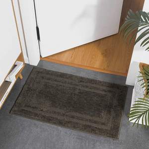 Dada Ensemble de 3 tapis de bain absorbants, résistants aux taches, antidérapants, tapis de douche pour salle de bain avec contour en <span class=keywords><strong>U</strong></span> pour toilettes - Product Image 1