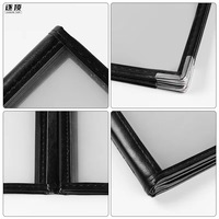 Usine en gros haut de gamme personnalisé étanche PVC 2 vue Menu couvre livre pour Restaurant