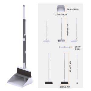 Bộ chổi lau nhà JOYBOS, cán chổi thẳng đứng có thể kéo dài, kèm chổi thần kỳ gấp gọn chống gió và chổi xúc rác - Product Image 2